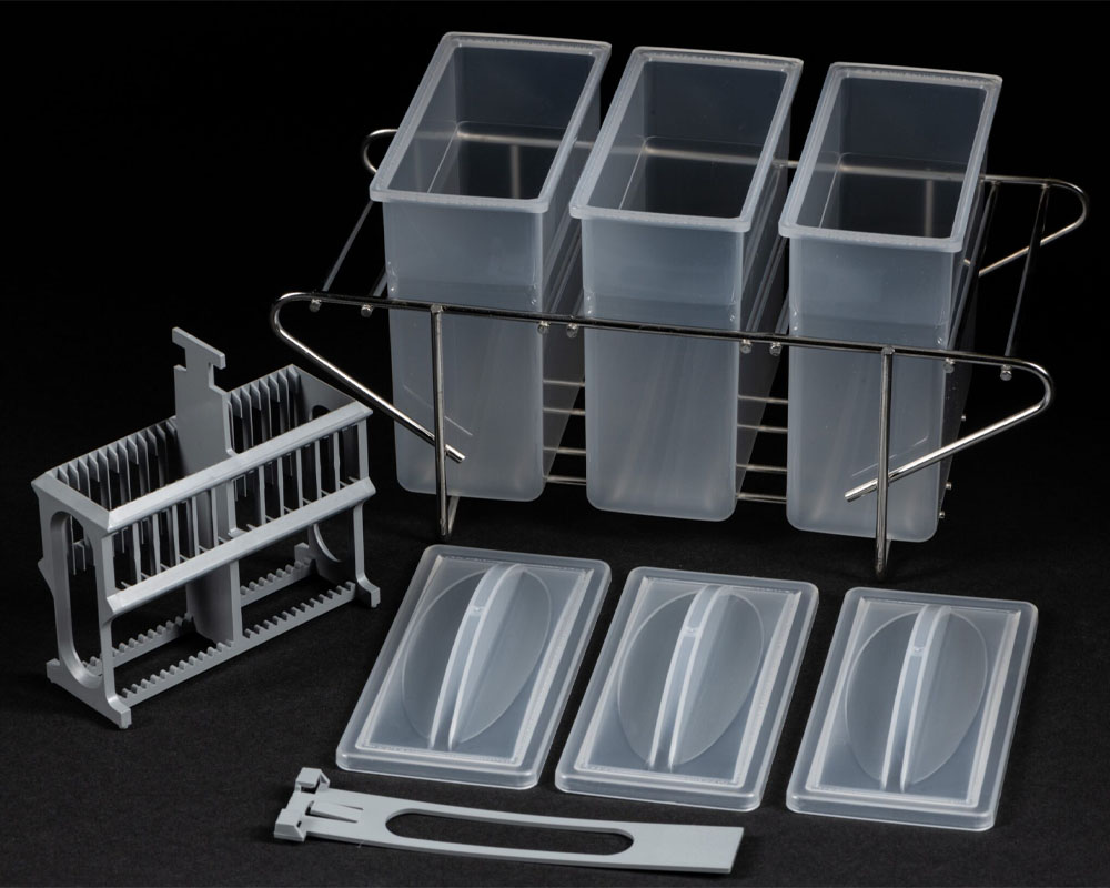 Clear medical storage containers